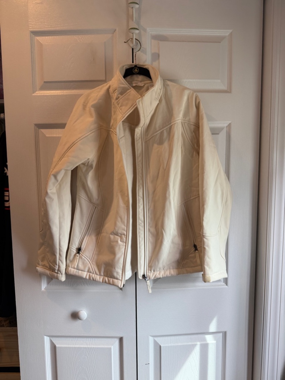 Izod Cream Lightweight Bomber Jacket